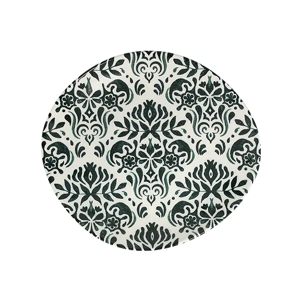 Toledo Green Pebble Flat Plate 27 cm